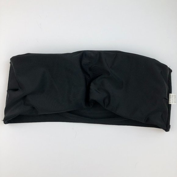 NEW Bandeau Beachy Black Bikini Top Coastal Vacation Festival Boho - Picture 8 of 10